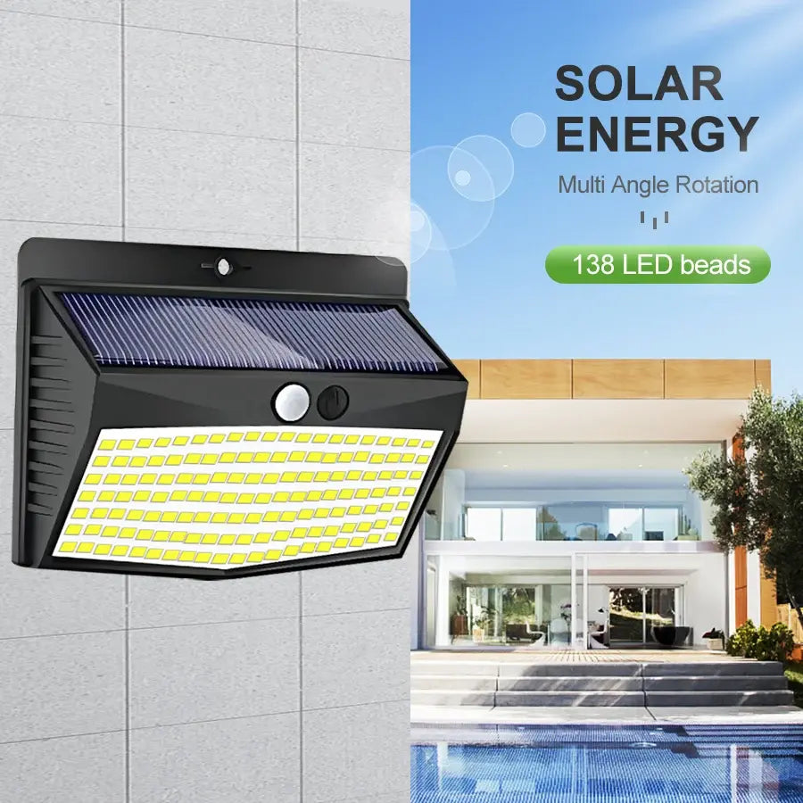 "Waterproof Solar LED Outdoor Light"